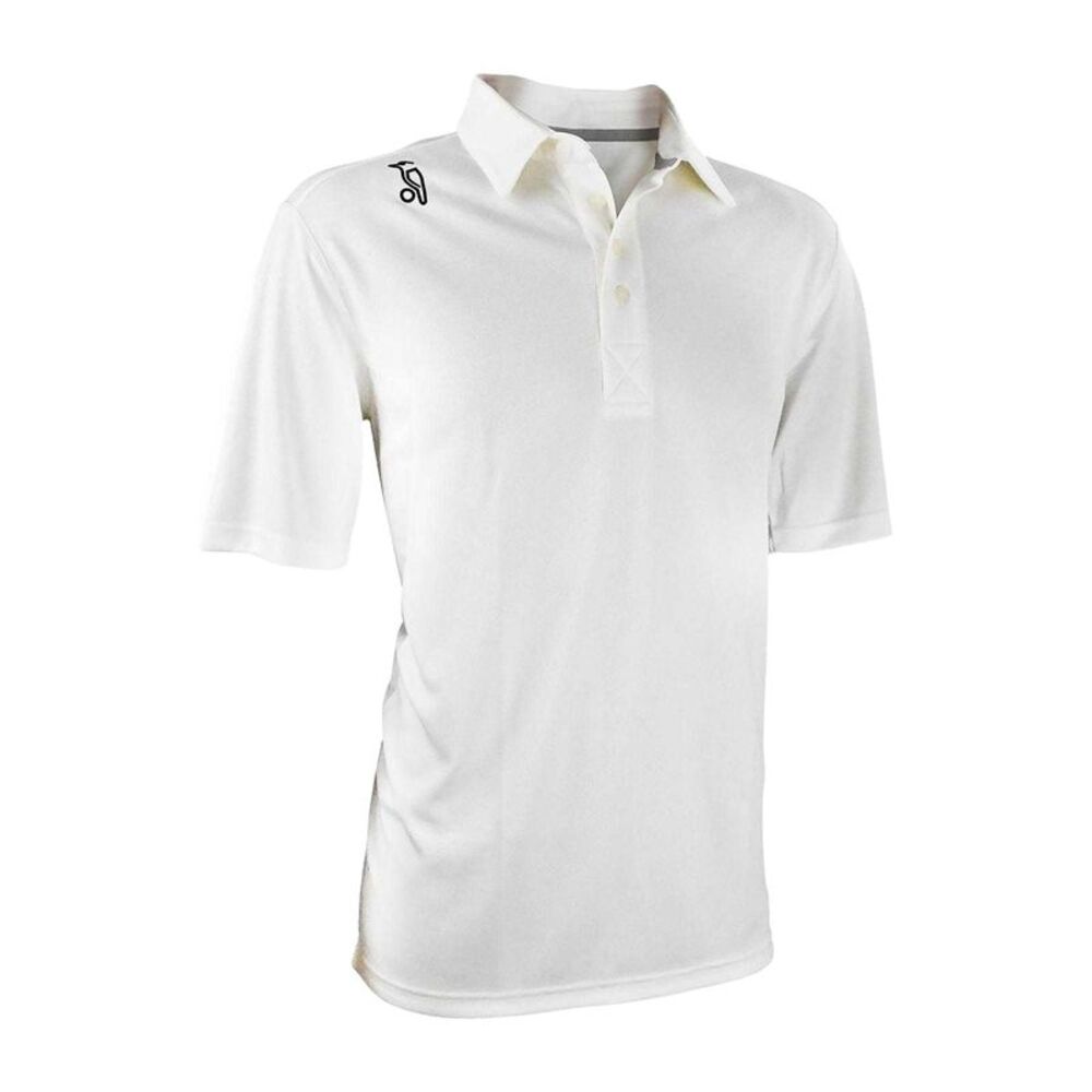 Kookaburra Mens Elite Logo Cricket Shirt / Cream